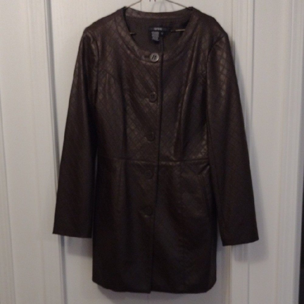 Faux Leather Jacket by Chapter One. Ptp 20"